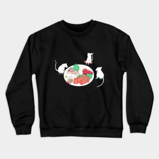 Mice with sashimi Crewneck Sweatshirt